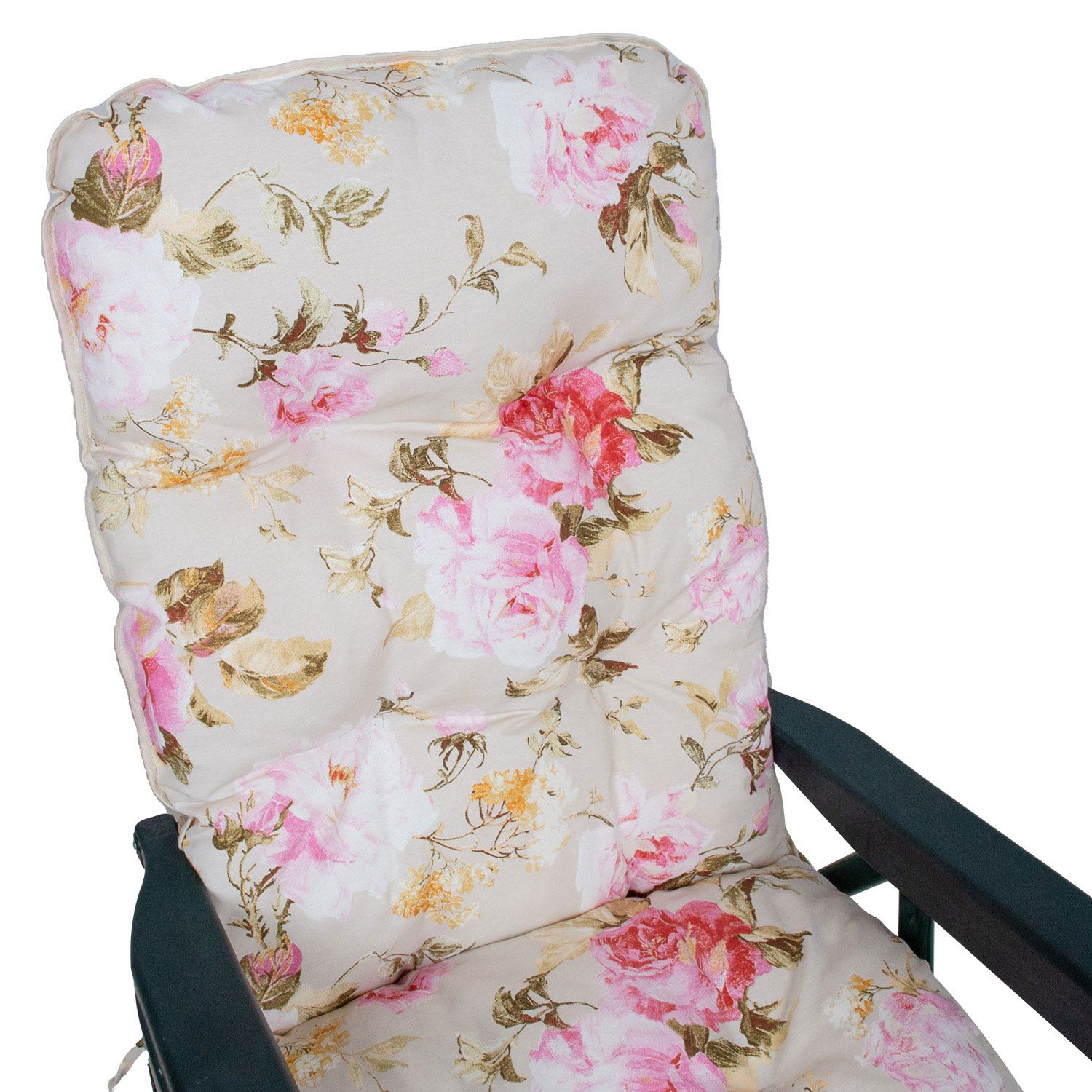 Sun Lounger Baden-baden 2 | size: Length: 165cm, Width: 57cm, Height: 100cm | color: Multicolor/Pink | image: 2 | variant: 1002836