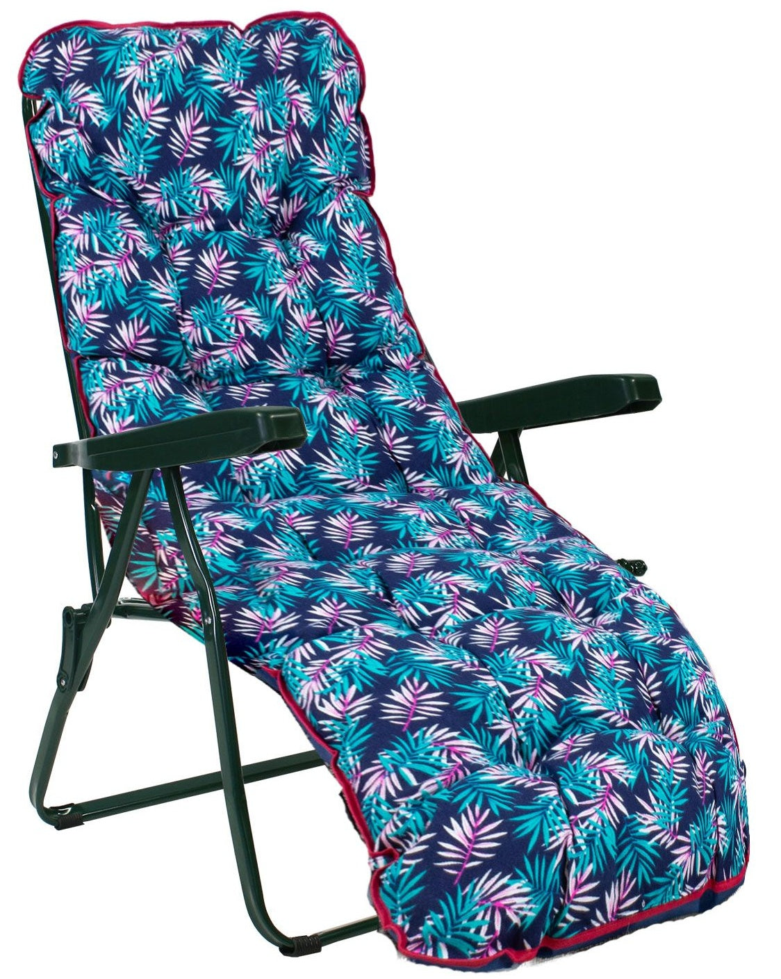 Sun Lounger Baden-baden 2 | size: Length: 165cm, Width: 57cm, Height: 100cm | color: Purple/Blue | image: 0 | variant: 1002840
