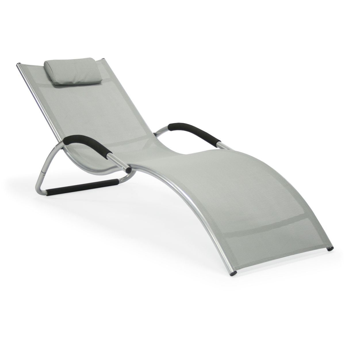 Sun Lounger Brigo | size: Length: 177cm, Width: 65cm, Height: 73cm | color: Gray | image: 1 | variant: 1002847