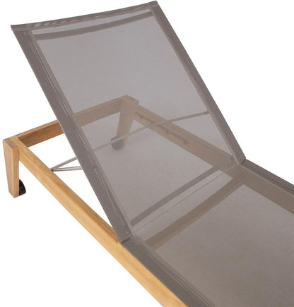 Sun Lounger East St Davids | size: Length: 210cm, Width: 72cm, Height: 36.5cm | color: Brown/Grey | image: 4 | variant: 1006401