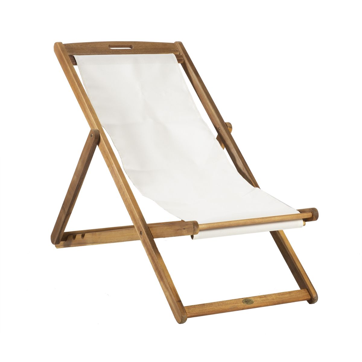 Sun Lounger Finlay 1 | size: Length: 108cm, Width: 65.5cm, Height: 105cm | color: White | image: 2 | variant: 1011653