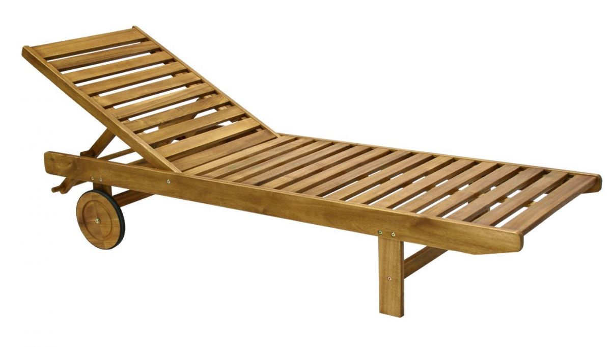Sun Lounger Finlay | size: Length: 193cm, Width: 60cm, Height: 30cm | color: Natural | image: 0 | variant: 1011652