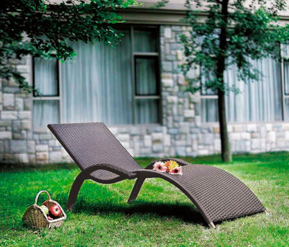 Sun Lounger Meridian | size: Length: 180cm, Width: 75cm, Height: 73cm | color: Brown | image: 2 | variant: 1002858