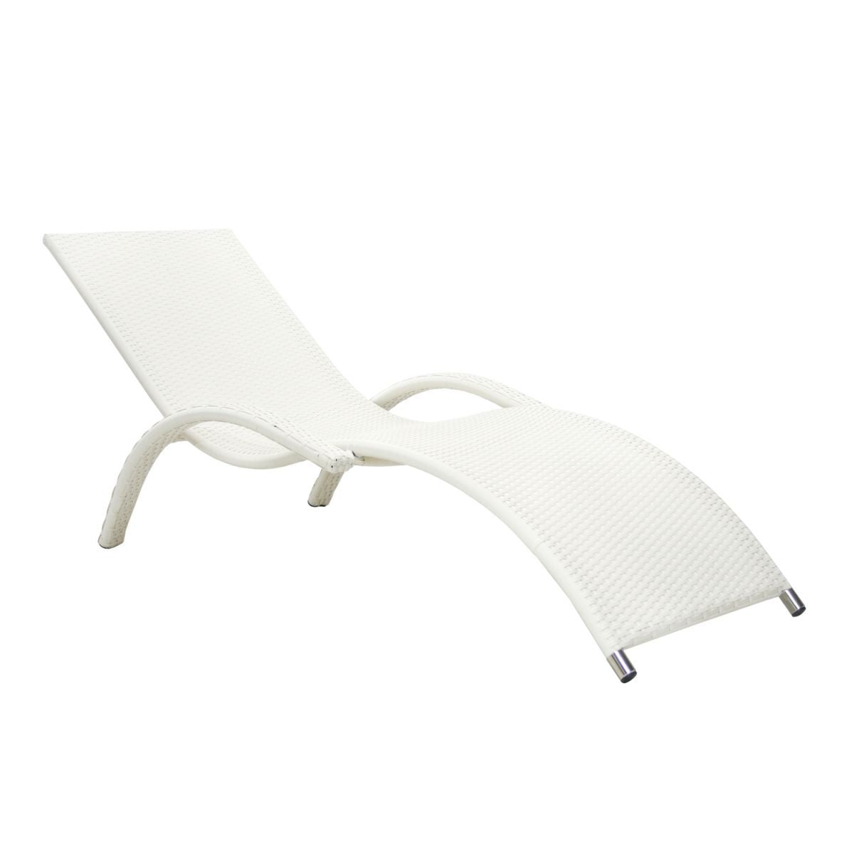 Sun Lounger Meridian | size: Length: 180cm, Width: 75cm, Height: 73cm | color: White | image: 1 | variant: 1002857