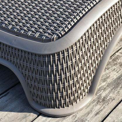 Sun Lounger Newport | size: Length: 199cm, Width: 75.5cm, Height: 43.5cm | color: Gray | image: 8 | variant: 1017724