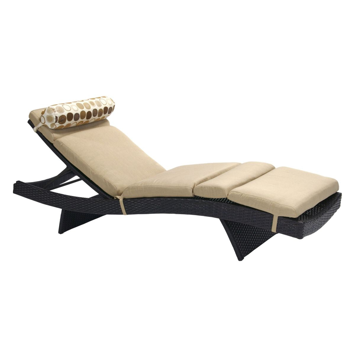 Sun Lounger Stella | size: Length: 200cm, Width: 65.5cm, Height: 33cm | color: Beige | image: 1 | variant: 1002861