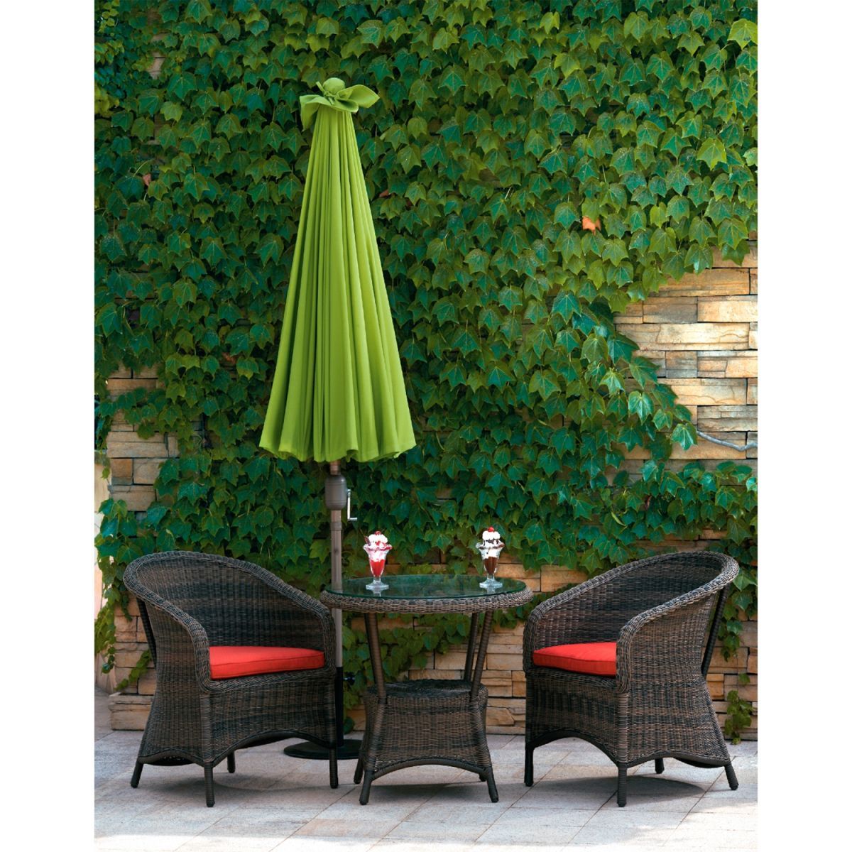 Sunshade Shanghai | size: Diameter: 2cm | color: Green | image: 2 | variant: 1002930