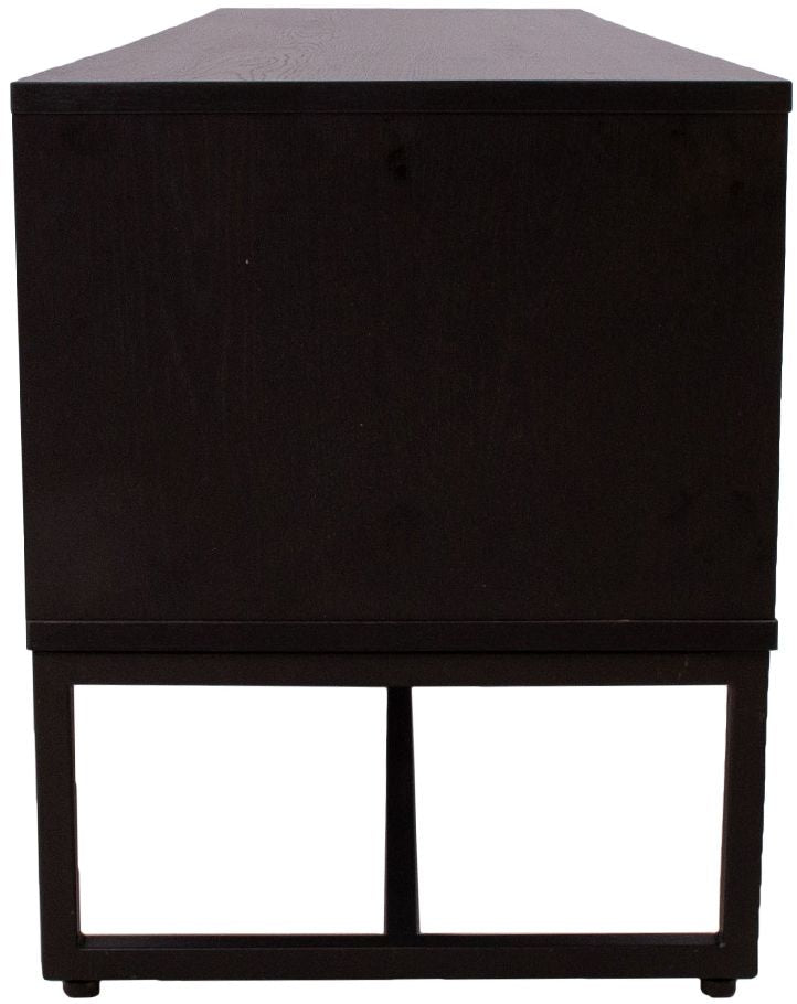 TV Table Amsterdam | size: Length: 40cm, Width: 160cm, Height: 50cm | color: Black/Oak | image: 7 | variant: 1012410