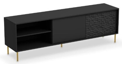 TV Table Bullet | size: Length: 41cm, Width: 180cm, Height: 58cm | color: Black | image: 1 | variant: 1012956