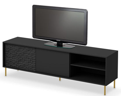 TV Table Bullet | size: Length: 41cm, Width: 180cm, Height: 58cm | color: Black | image: 3 | variant: 1012956