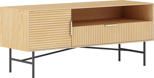 TV Table East Panevezys | size: Length: 40cm, Width: 120cm, Height: 50cm | color: Oak | image: 1 | variant: 1006167