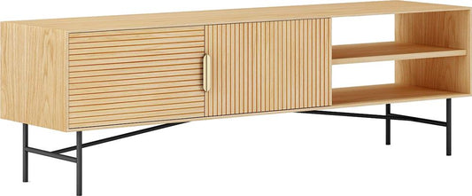 TV Table East Panevezys | size: Length: 40cm, Width: 160cm, Height: 50cm | color: Oak | image: 1 | variant: 1006168