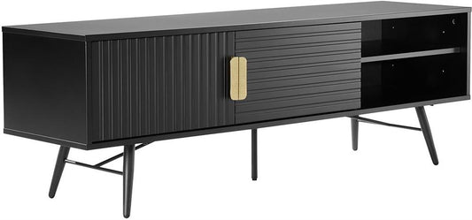 TV Table East Vatican | size: Length: 40cm, Width: 150cm, Height: 50cm | color: Black | image: 1 | variant: 1006171