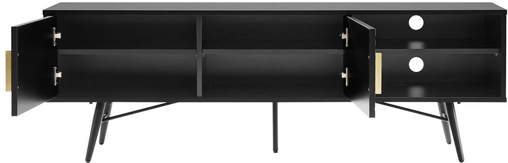 TV Table East Vatican | size: Length: 40cm, Width: 150cm, Height: 50cm | color: Black | image: 3 | variant: 1006171