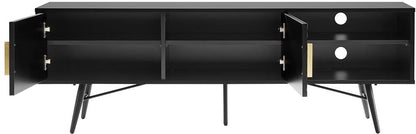 TV Table East Vatican | size: Length: 40cm, Width: 150cm, Height: 50cm | color: Black | image: 3 | variant: 1006171