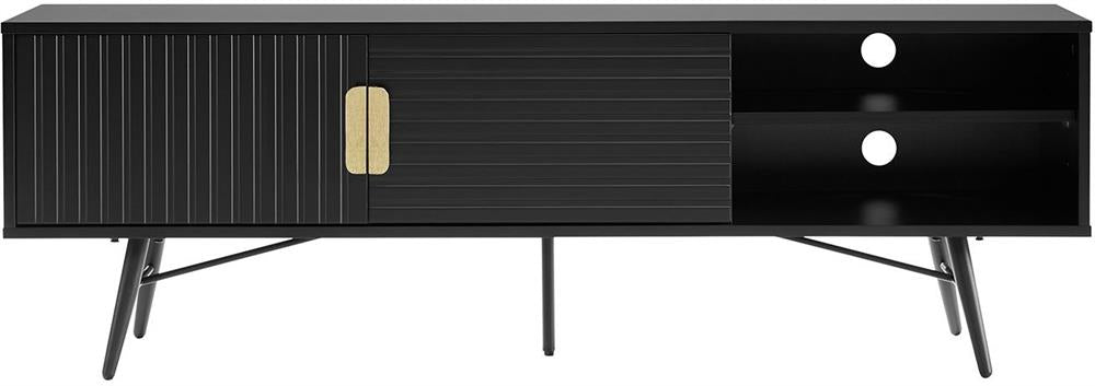TV Table East Vatican | size: Length: 40cm, Width: 150cm, Height: 50cm | color: Black | image: 4 | variant: 1006171