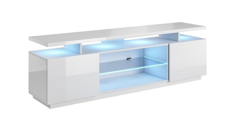 TV Table Eva | size: Length: 40cm, Width: 180cm, Height: 56cm | color: White | image: 0 | variant: 1006207