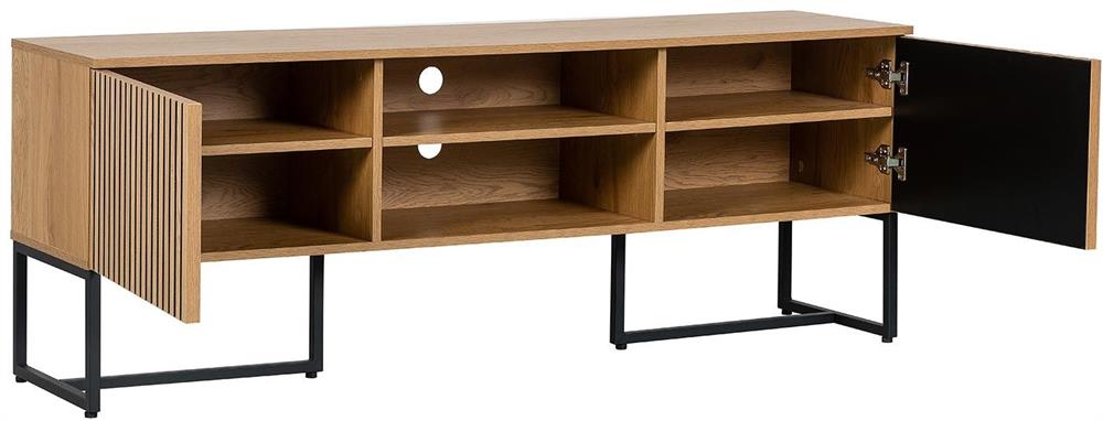 TV Table Hampton | size: Length: 40cm, Width: 160cm, Height: 60cm | color: Oak | image: 3 | variant: 1017693