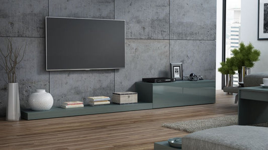 TV Table Life | size: Length: 42cm, Width: 300cm, Height: 35cm | color: Gray | image: 0 | variant: 1012648