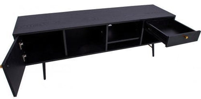 TV Table Luxembourg | size: Length: 40cm, Width: 150cm, Height: 50cm | color: Black | image: 5 | variant: 1012141