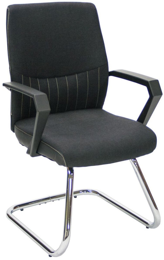 Visitor's Chair Angelo 1 | size: Width: 57cm, Height: 90cm, Depth: 58cm | color: Black | image: 1 | variant: 1012838
