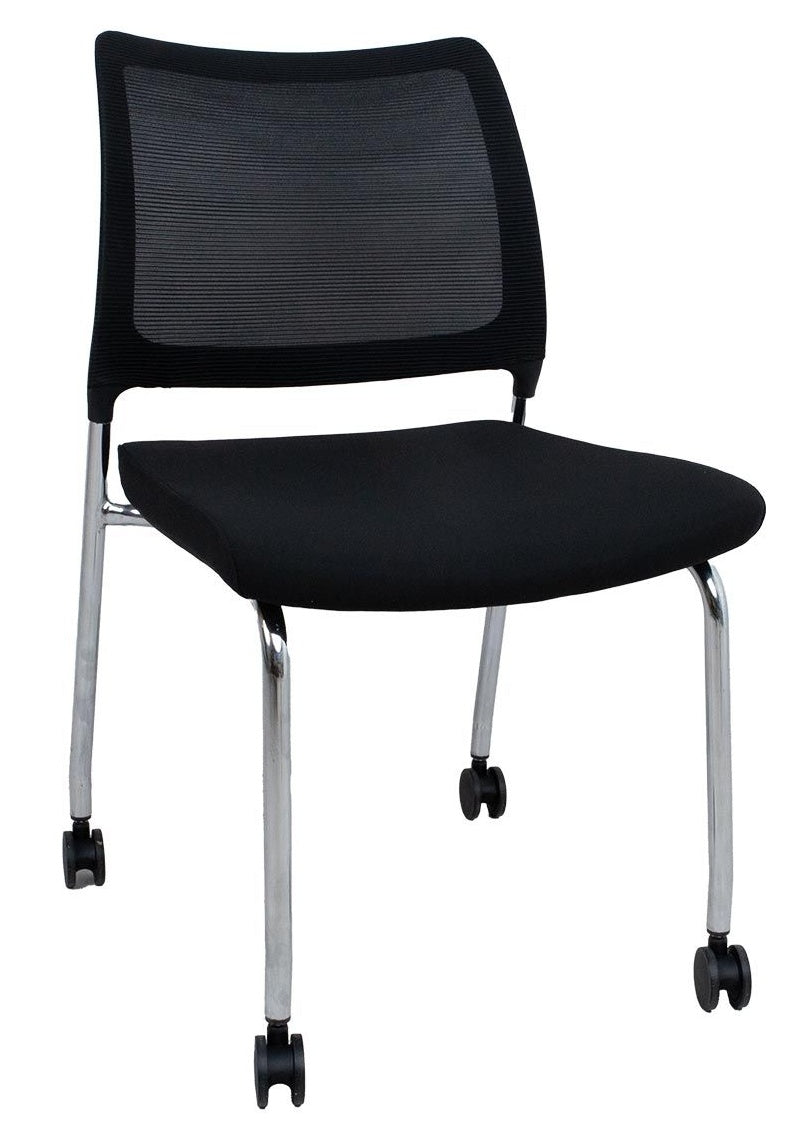 Visitor's Chair Vicki 1 | size: Width: 55cm, Height: 83cm, Depth: 48cm | color: Black | image: 0 | variant: 1017849