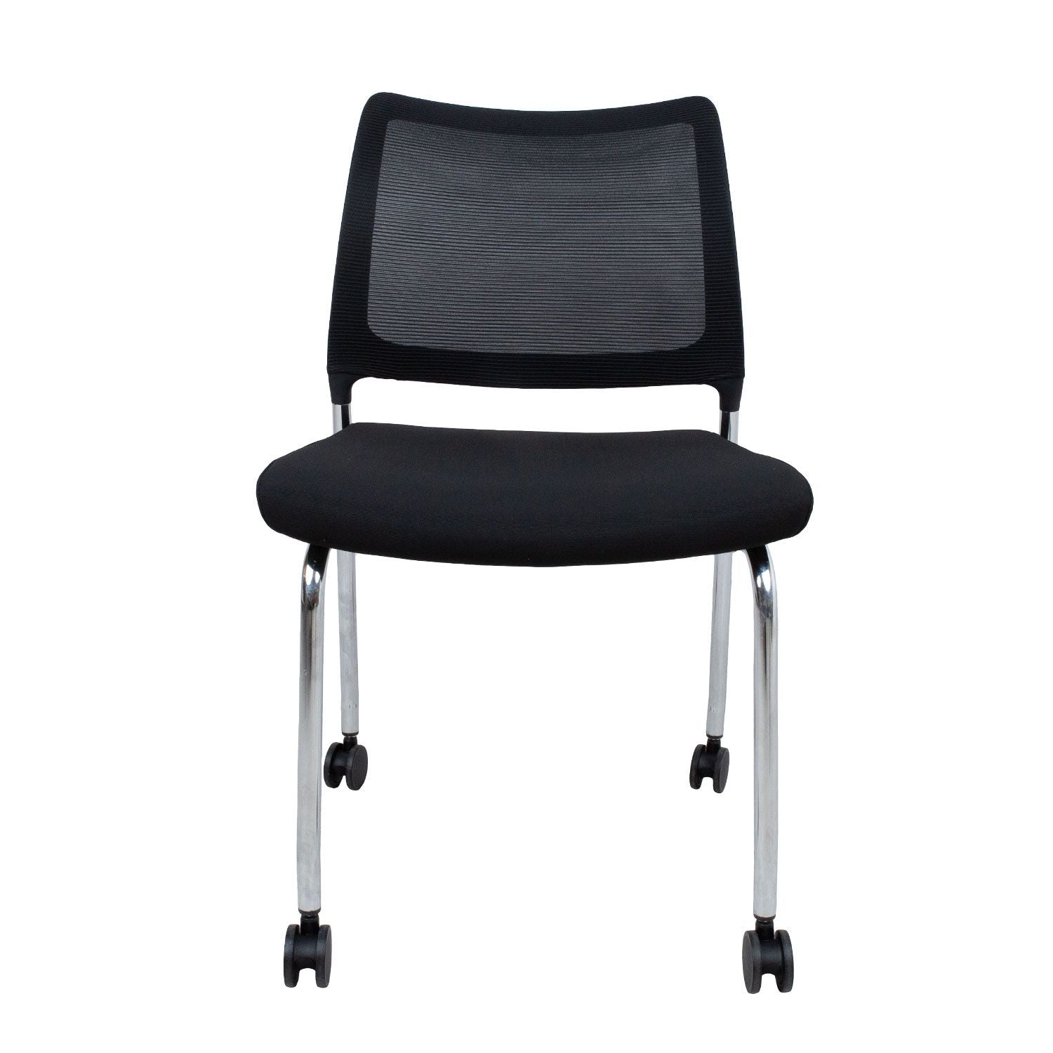 Visitor's Chair Vicki 1 | size: Width: 55cm, Height: 83cm, Depth: 48cm | color: Black | image: 1 | variant: 1017849