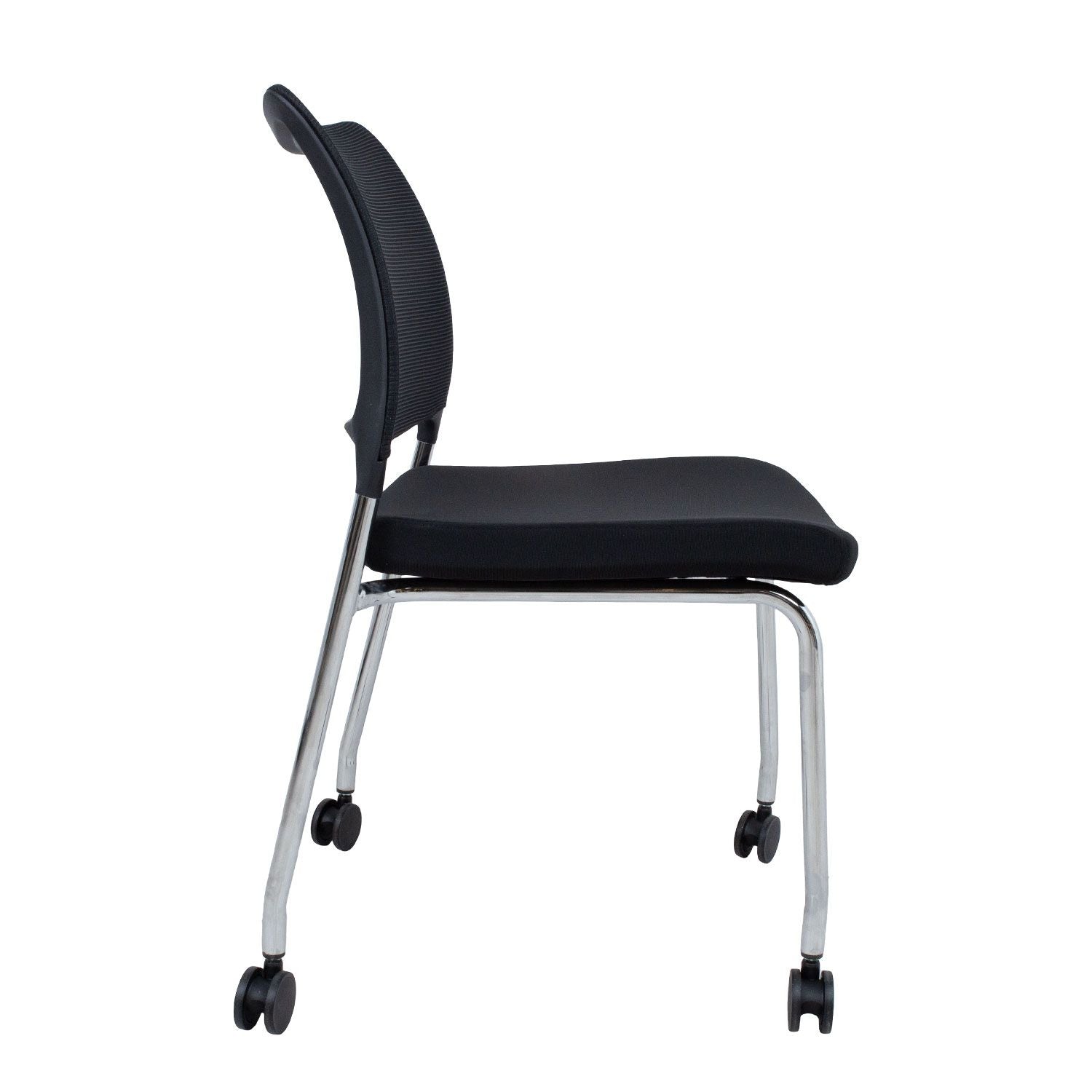 Visitor's Chair Vicki 1 | size: Width: 55cm, Height: 83cm, Depth: 48cm | color: Black | image: 2 | variant: 1017849