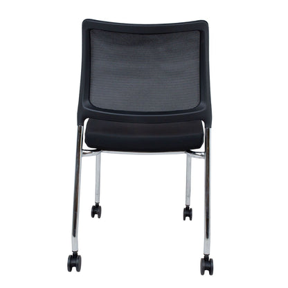 Visitor's Chair Vicki 1 | size: Width: 55cm, Height: 83cm, Depth: 48cm | color: Black | image: 3 | variant: 1017849