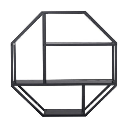 Wall Shelf Aberystwyth | size: Width: 77cm, Height: 77cm, Depth: 22cm | color: Black | image: 0 | variant: 1005211