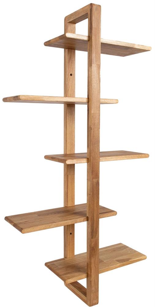 Wall Shelf Llandudno | size: Width: 40cm, Height: 115.2cm, Depth: 21.6cm | color: Oak | image: 1 | variant: 1006105