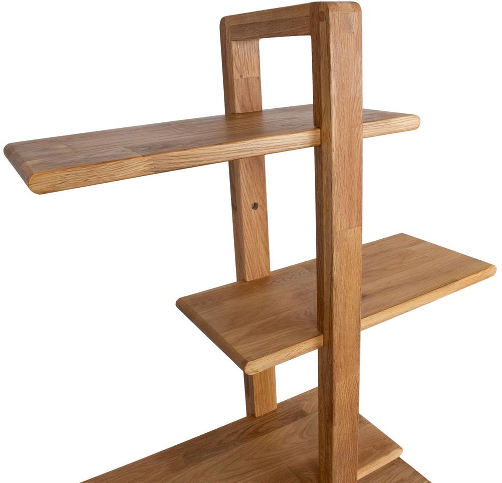 Wall Shelf Llandudno | size: Width: 40cm, Height: 115.2cm, Depth: 21.6cm | color: Oak | image: 3 | variant: 1006105