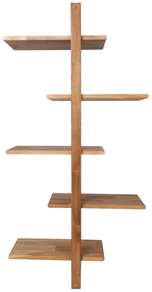 Wall Shelf Llandudno | size: Width: 40cm, Height: 115.2cm, Depth: 21.6cm | color: Oak | image: 4 | variant: 1006105