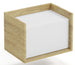 Wall Shelf Mobius 1 | size: Width: 50cm, Height: 36cm, Depth: 41cm | color: White/Oak | image: 1 | variant: 1000518