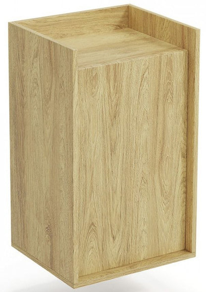 Wall Shelf Mobius 1D | size: Width: 50cm, Height: 83cm, Depth: 41cm | color: Oak | image: 1 | variant: 1000531