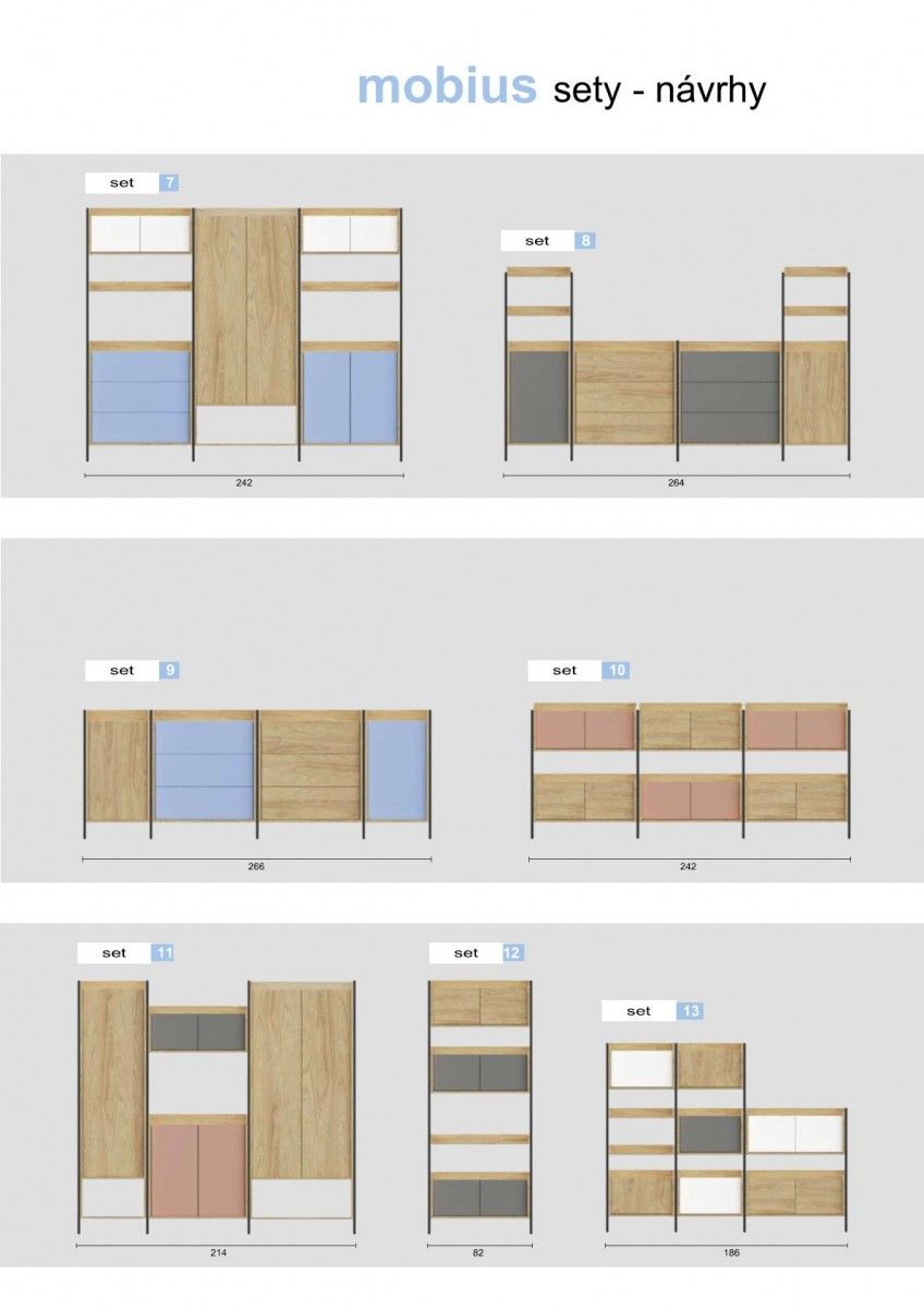Wall Shelf Mobius 1D | size: Width: 50cm, Height: 83cm, Depth: 41cm | color: Oak | image: 6 | variant: 1000531