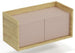 Wall Shelf Mobius | size: Width: 78cm, Height: 36cm, Depth: 41cm | color: Beige/Oak | image: 1 | variant: 1000513