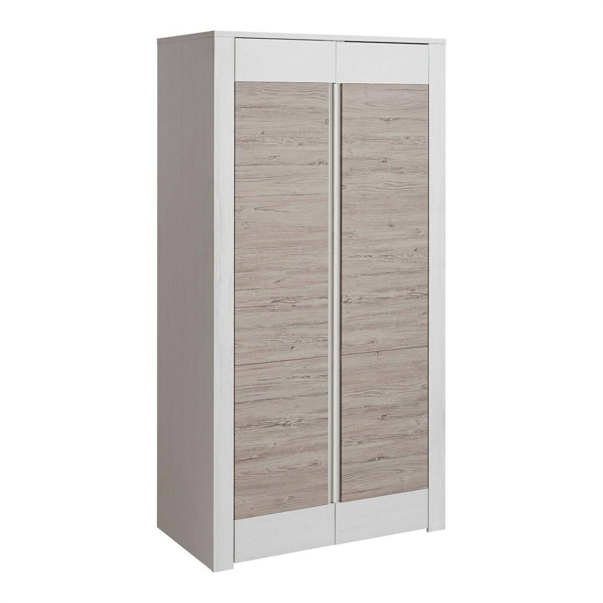 Wardrobe Alvo | size: Width: 102cm, Height: 198cm, Depth: 58cm | color: White/Beige | image: 1 | variant: 1011708