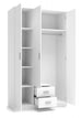 Wardrobe Copenhagen | size: Width: 120cm, Height: 205cm, Depth: 52cm | color: White | image: 1 | variant: 1001965