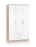 Wardrobe Copenhagen | size: Width: 120cm, Height: 205cm, Depth: 52cm | color: White/Oak | image: 1 | variant: 1001966