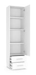 Wardrobe Copenhagen | size: Width: 60cm, Height: 200cm, Depth: 40cm | color: White | image: 1 | variant: 1001939