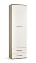 Wardrobe Copenhagen | size: Width: 60cm, Height: 200cm, Depth: 40cm | color: White/Oak | image: 1 | variant: 1001940